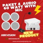 Paket Pasang Audio Sound 4 Speaker Hikvision