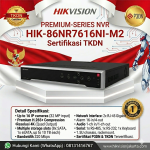 HIKVISION 6MP TKDN HIK-86NR7616NI-M2