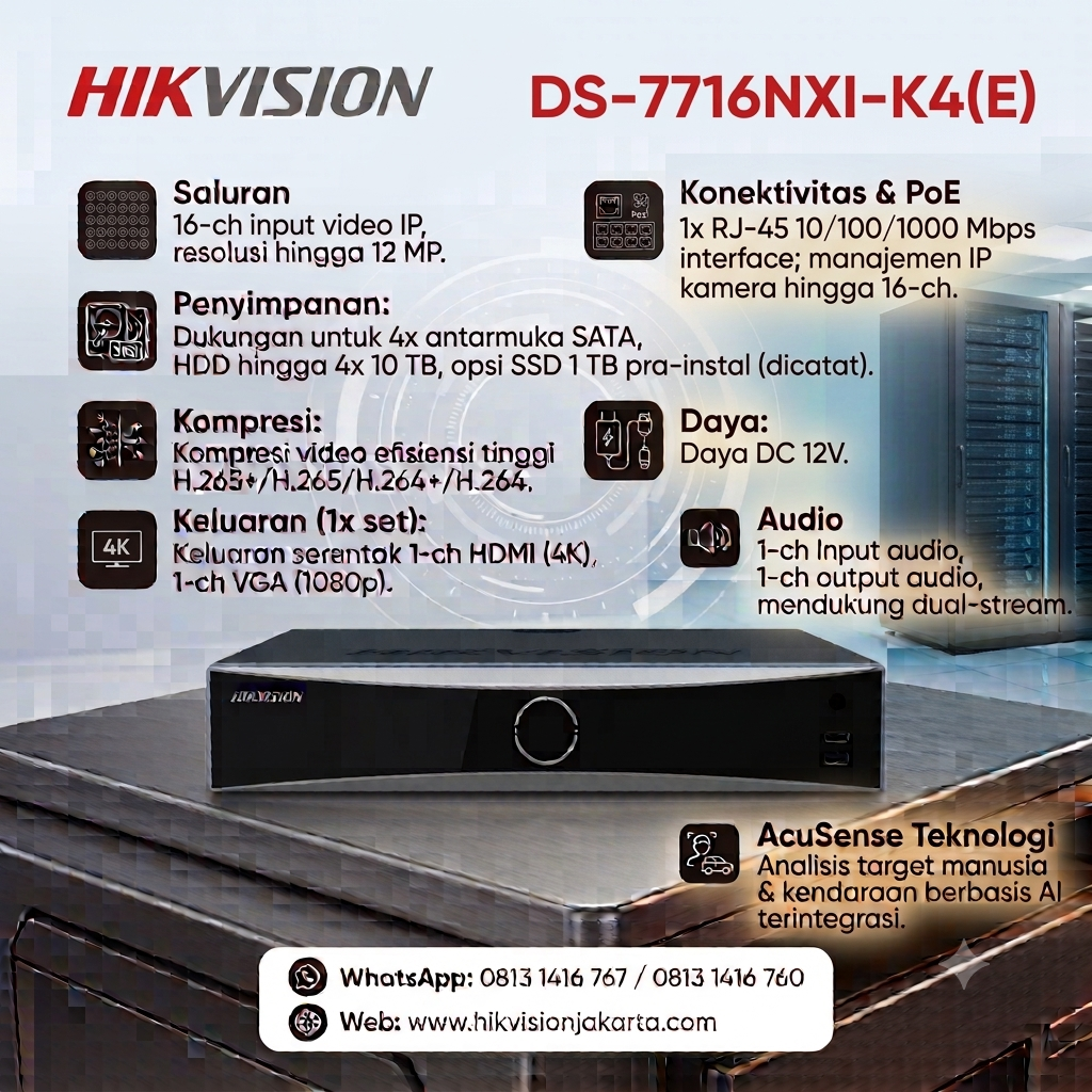 NVR Hikvision DS-7716NXI-I4