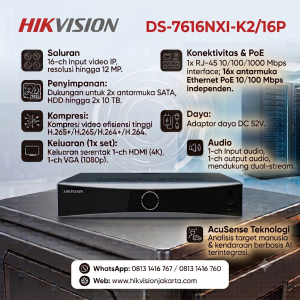 NVR Hikvision DS-7616NI-K2/16P