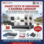 PAKET IP CCTV HIKVISION 4 CHN 2MP