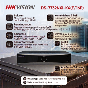 NVR Hikvision DS-7732NXI-I4/16P/S