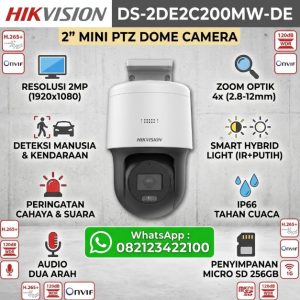 DS-2DE2C200MW-DE(S7) 2 MP Fixed Outdoor Dual Light PT Network Camera