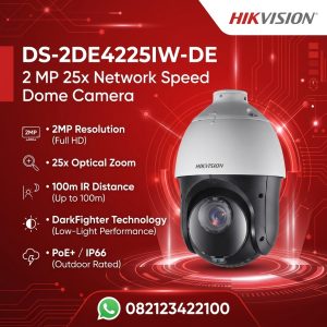 DS-2DE4225IW-DE 4-inch 2 MP 25X Powered by DarkFighter IR Network Speed Dome