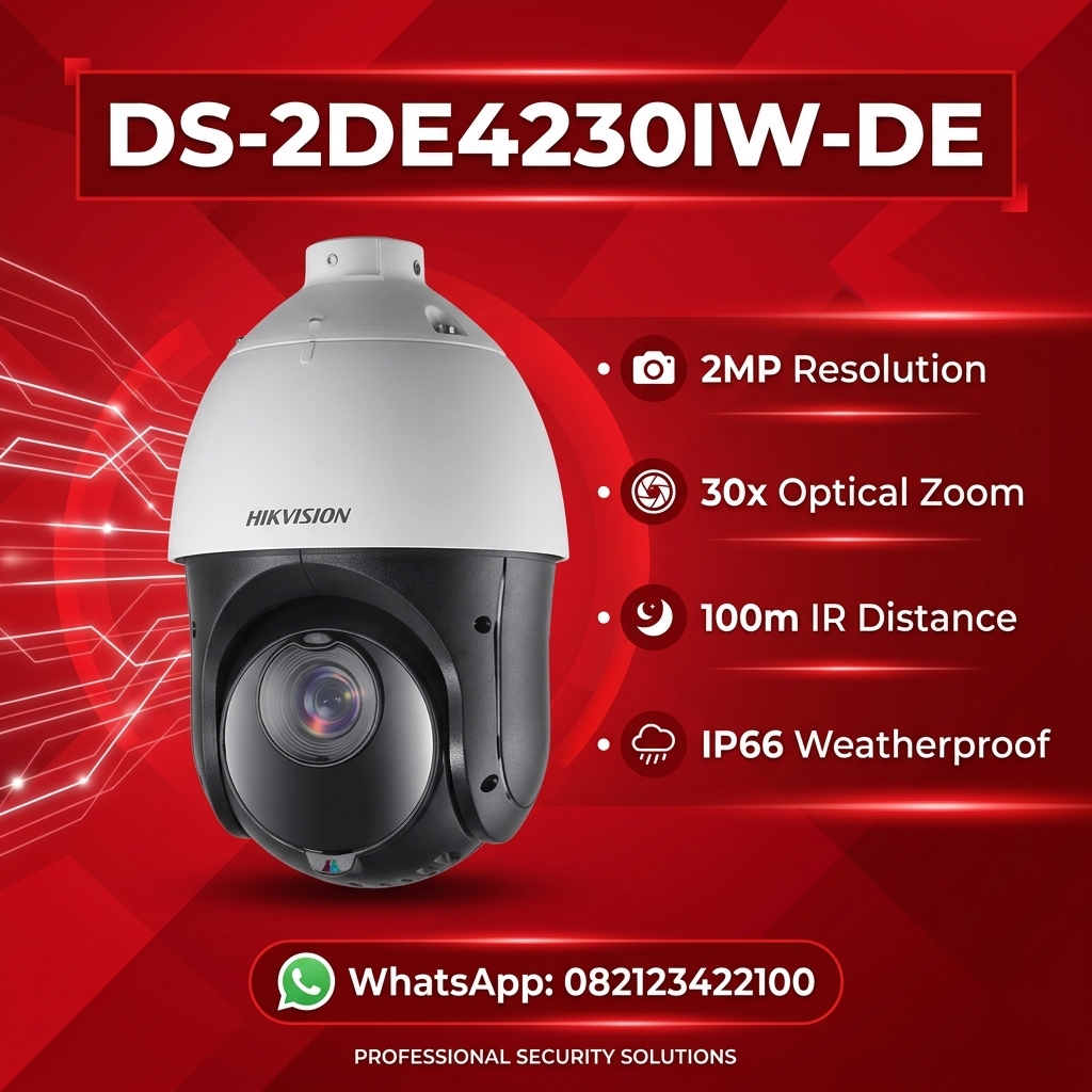DS-2DE4230IW-DE 2MP 30X Powered by DarkFighter IR Acusense Network Speed Dome