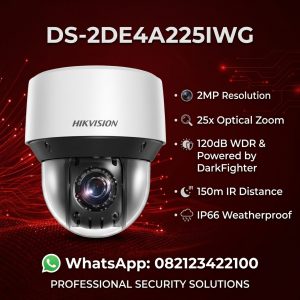 DS-2DE4A225IWG-E AcuSeek 2 MP 25X Powered by DarkFighter IR Acusense Network Speed Dome