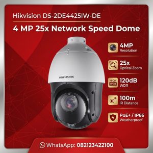 DS-2DE4425IW-DE 4-inch 4 MP 25X Powered by DarkFighter IR Network Speed Dome