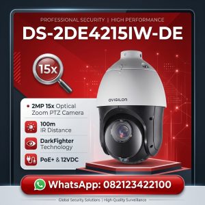 DS-2DE4215IW-DE 4-inch 2 MP 15X Powered by DarkFighter IR Network Speed Dome
