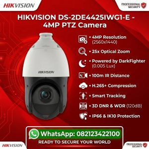 DS-2DE4425IWG1-E AcuSeek NEW 2 MP 25X Powered by DarkFighter IR Acusense Network Speed Dome