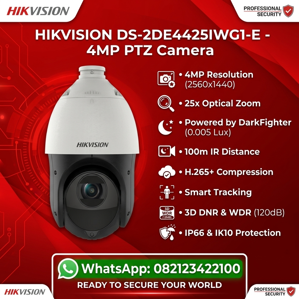 DS-2DE4425IWG1-E AcuSeek NEW 2 MP 25X Powered by DarkFighter IR Acusense Network Speed Dome