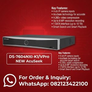 DS-7604NXI-K1/VPro AcuSeek NEW 4-ch 1U AcuSeek K VPro NVR